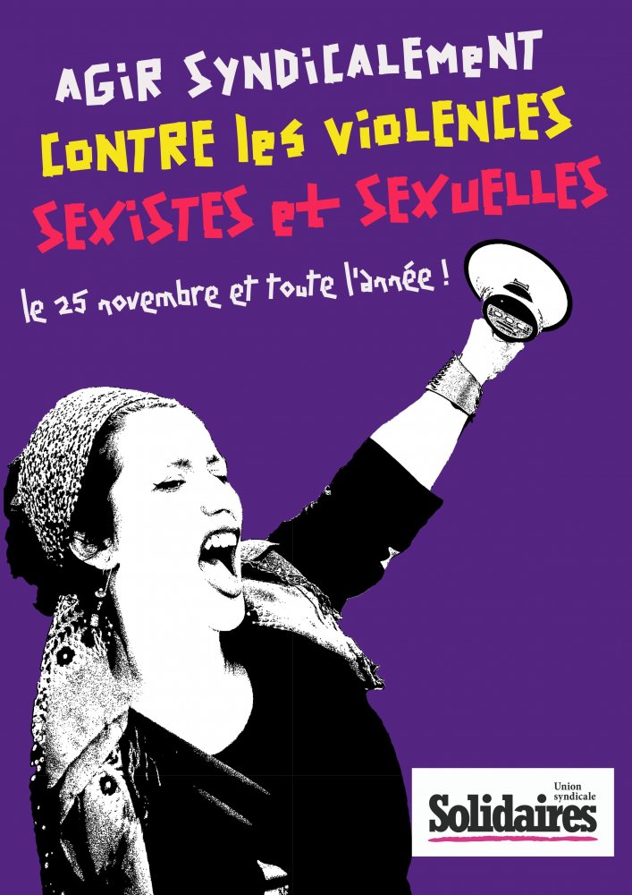 Contre les violences sexistes et sexuelles, aujourd’hui comme hier Solidaires se mobilise