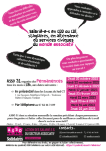Permanence ASSO 31 @ Sud CT